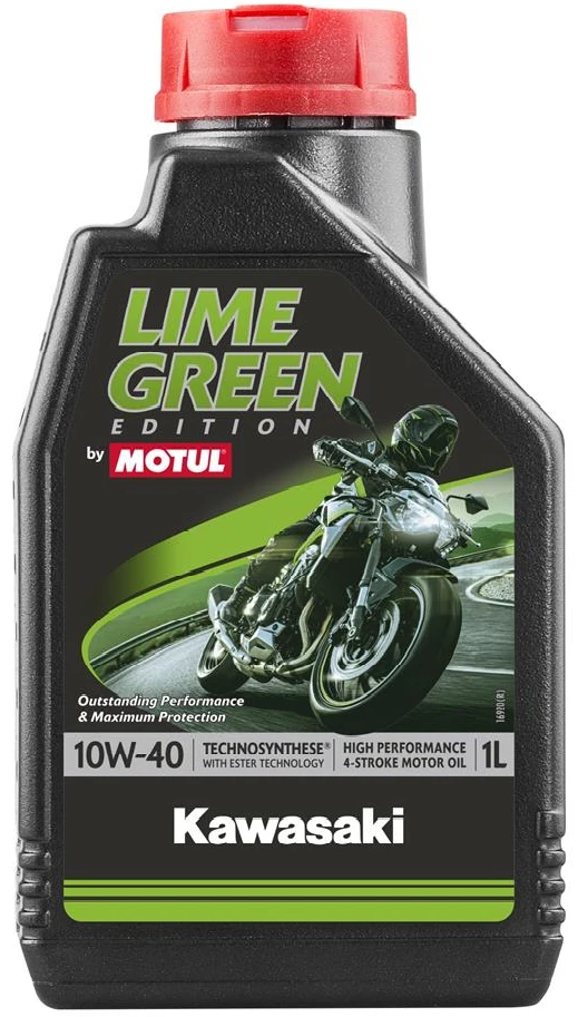 MOTUL Olie Lime Green Kawasaki 4T 10W40 1L 3 MOTUL Olie Lime Green Kawasaki 4T 10W40 1L - Afbeelding 3