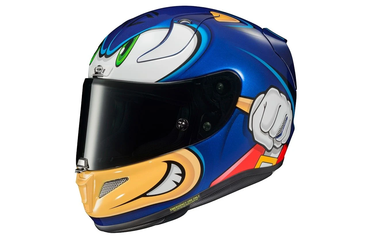 HJC RPHA 11 Sonic Sega Motorhelm 4 HJC RPHA 11 Sonic Sega Motorhelm - Afbeelding 4