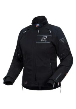 Rukka Raptorina Motorjas -Goedhart Motoren raptorina jas zwart grijs voorzijde 5d93