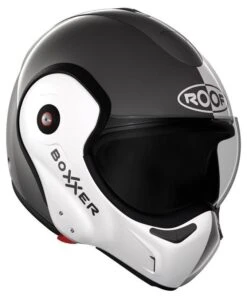 Roof BoXXer Face Motorhelm 7 Roof BoXXer Face Motorhelm -Goedhart Motoren roof boxxer face grijs wit 1 620a