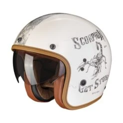 Scorpion Belfast Evo Pique Motorhelm -Goedhart Motoren scorpion belfast evo pique creme noir 7090