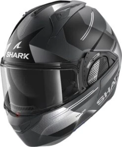 Shark Evo GT Tekline Motorhelm 5 Shark Evo GT Tekline Motorhelm -Goedhart Motoren shark evo gt tekline zwart grijs 4a16